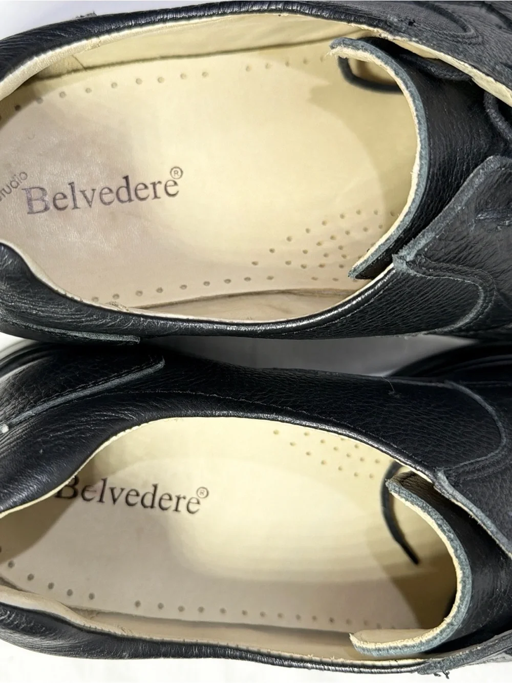 Studio Belvedere Oxford Shoes Mens 14D EEE Black Bay Bridge Shoes Leather